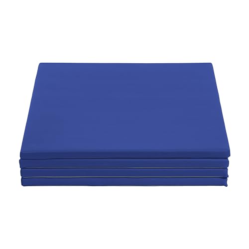 ECR4Kids SoftZone Play Patch Activity Mat Squares, Modular Playmat, Blue, 4-Pack - color: Blue