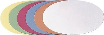 Franken UMZ 1119 04 Prompt Cards Oval 11 x 19 cm 130 GSM Pack of 500 Yellow 500 Stück Light Green - color: Light Green, size: 500 Stück