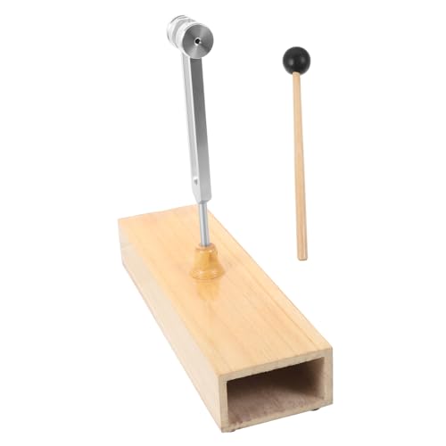 SECFOU 1 Set Tuning Fork Meditation with Wooden Voice Box Mallet Healing Tuning Forks for Stress Reduction Balance Exercises Portable Meditation Tools for Sound Therapy