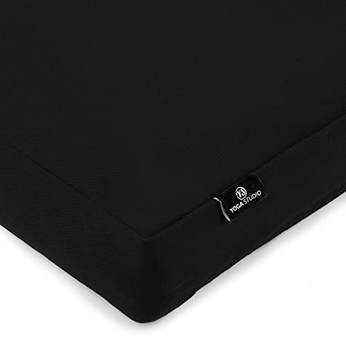 Yoga Studio European Organic Zabuton Meditation Cushion (Black)