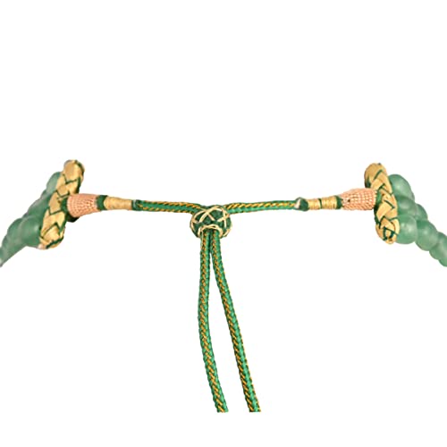 Ratnavali Jewels Quartz Multi Layer Strand Mala Beads Party Wear Necklace Jewelry Women RV3415 - color: Green
