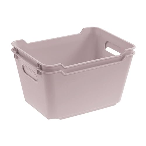 Keeeper Lifestyle Storage Box, Textured Surface, 1.8 Litre, PP, Grey, 1.8 L - color: Gray, size: 1.8 l
