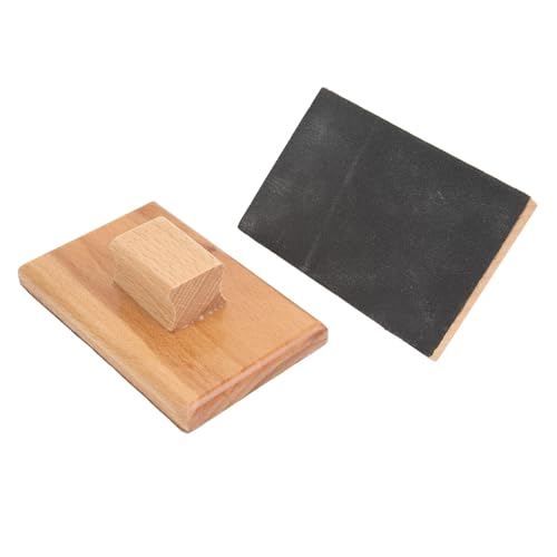 1 Pair Wooden Music Sand Block, 4x2.5inch Sandpaper Soundboard Sand Block Wood Block Musical Instrument Rhythm Learning Percussion Instrument for Playing Performance Dance