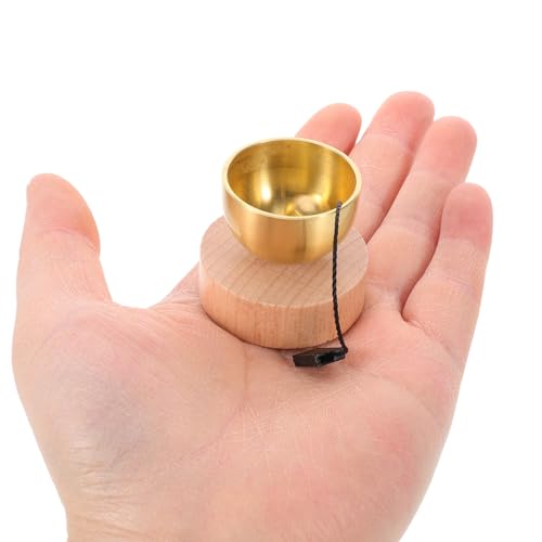 1 Set Mini Tibetan Sound Bowl & Wood Mallet Metal Nepal Singing Bowl Meditation Music Chime For Yoga Prayer Relaxing Mindfulness Bell Decor Women Travel