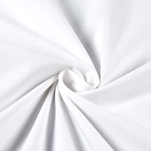 AK TRADING CO. Muslin Fabric/Textile Bleached - Draping Fabric - Bleached White 10 Yards Medium Weight - 100% Cotton (60in. Wide) - color: Bleach White, size: 10 Yards