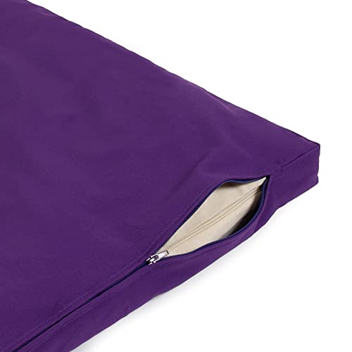 Yoga Studio European Organic Zabuton Meditation Cushion (Purple)