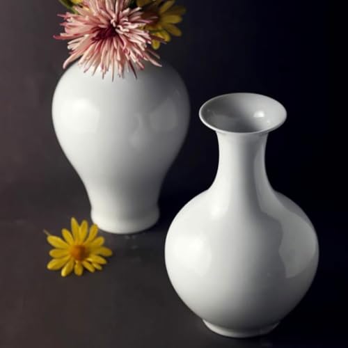 Vase Simple Zen Ceramic Table Flower Ornaments Living Room Arrangement Decorations(Christmas Reindeer -Style5) - size: Christmas Reindeer -Style5