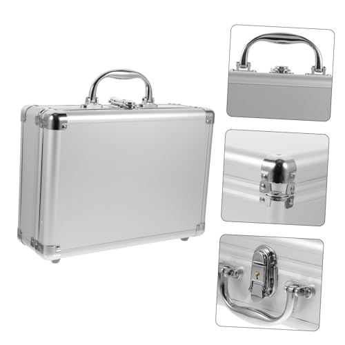 NUOBESTY Aluminum Alloy Portable Toolbox Sponge Insert Hard Storage Case for Outdoor Use for Tools and Instruments and Lightweight Design