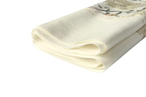 Urban CoCo Women's Embroidered Tassel Long Shawl Oversize Scarf Wraps for Women - color: #3-white