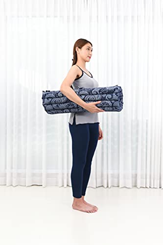 Leewadee Zabuton Seating Cushion – Square Floor Seat for Meditation Exercises, Light Yoga Mat Filled with Kapok - color: Cbt1 - Blue
