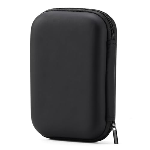 Slimly Portable Organizers Bag 14x10x4cm Storage Box Holder with Shockproof Fabric Pouches Travel Friendly Portable Bag