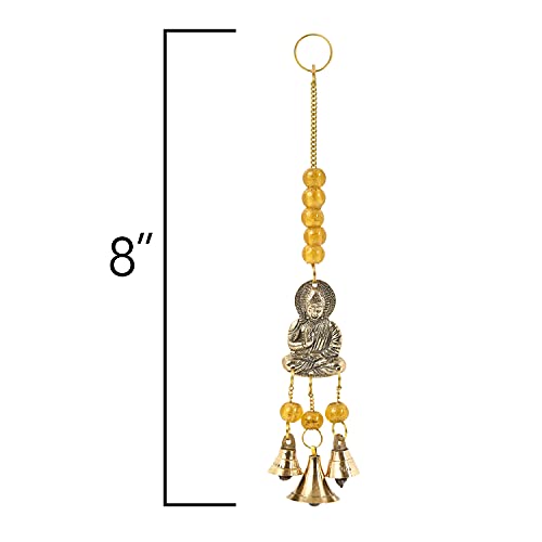 Incense Garden Windchime Brass - 8 Inches Length (Buddha) - color: Buddha