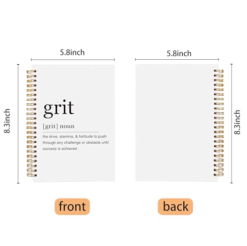 Inspirational Spiral Notebook,Inspirational Journal,Inspirational Journal for Women Men Writing,Grit Spiral Notebook 8.3×5.5 Inch - color: 6-explanation-notebook