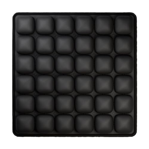 Inflatable Travel Seat Cushion for Airplane, Press-to-Inflate Air Cell Cushion, Portable & Foldable for Long Sitting, Car, Office, Wheelchair (36-Cell Air Cushion)