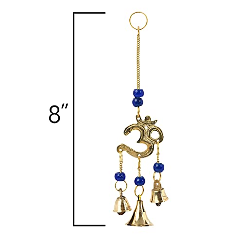 Incense Garden Windchime Brass - 8 Inches Length (OM) - color: Om