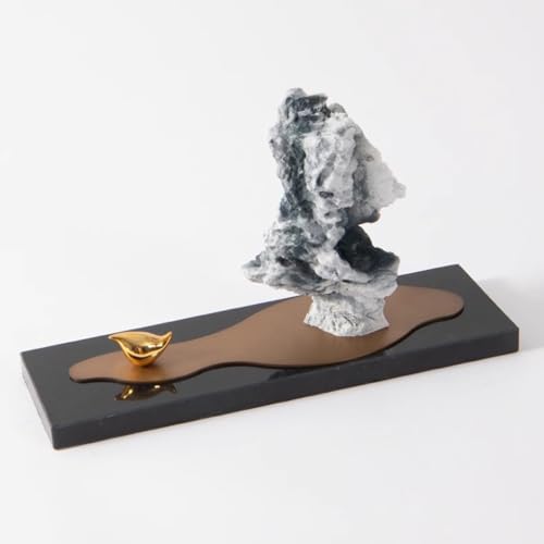 Home Decoration Desk Ornament Zen Resin Rockery Chinese-Style Tabletop Decorations Home Study Entrance Decorations Office Decorations Statuette for Your Desk - Bookshelf - Dinning Tabl
