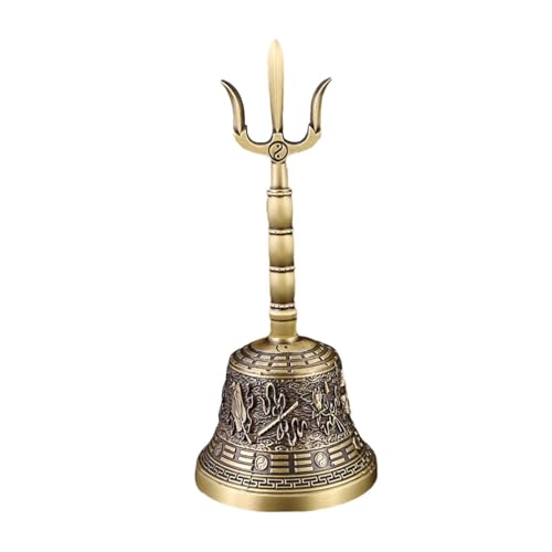 Generic Handbell Dharma Object Bell Set Polished Sound Supplies Taoism Instrument Portable Loud Meditation Bell Prayer Bell