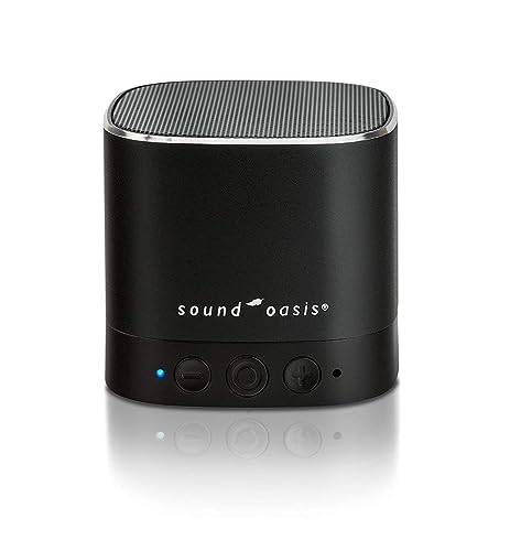 Sound Oasis Pink Noise Bluetooth Sound Machine for Sleeping, 20 Non-Looping Soothing Sounds with Speaker & Memory Function, Portable Sleep Sound Therapy for Home, Office or Travel