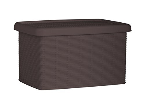 Stefanplast "Elegance Storage Box, Mocha, 19 x 29 x 16 cm - color: Mocha, size: 19 x 29 x 16 cm