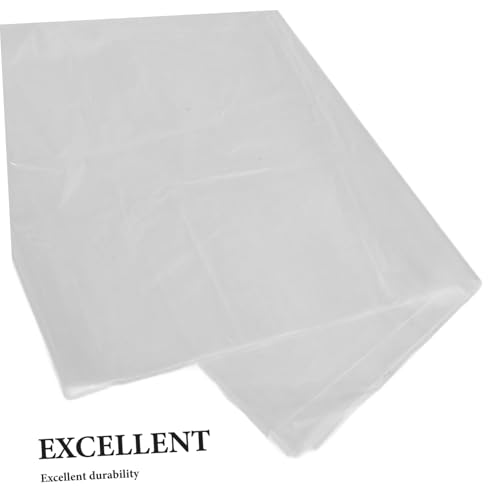 PRETYZOOM 4pcs Extra Large Transparent Storage Bags Foldable Storage for Luggage Furniture and Bicycles Tear Resistant Design Clear Pe Material