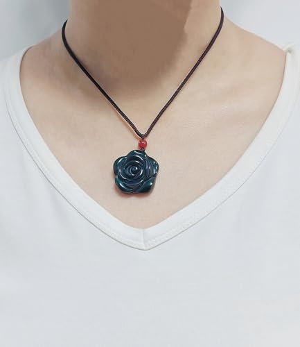 Crystal Pendant Necklaces Healing love Women's Men's choker Obsidian Tiger eye White Crystal Black Gold waterproof dainty Charm stackable statement Cute Stone necklace Unisex - style: Crystal pendant Rainbow Rose