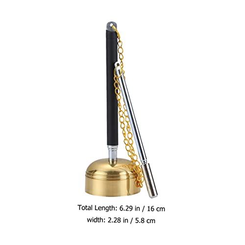 Adjustable Copper Bell Yin Qing Chime Meditation Sound Instrument for Buddhist Prayer and Temple Use Delicate Handbell for Spiritual Practices