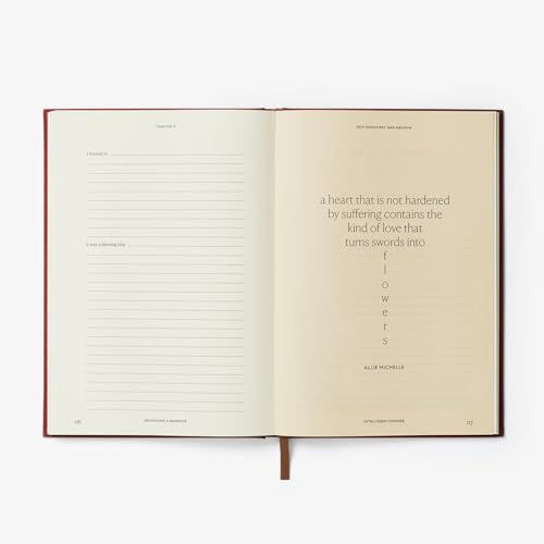 Becoming a Warrior Guided Journal for Women: 100+ Prompts for Self-Discovery, Gratitude, & Facing Fears, B5 Large Undated Manifestation Journal Notebook for Long-format Writing & Reflection, Created