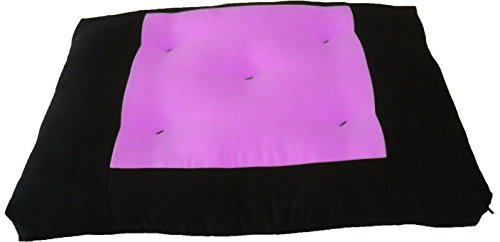 D&D Futon Furniture Central Pink Zabuton, Yoga, Meditation Seat Cushions, Kneeling, Sitting, Supporting Exercise Pratice Zabutons