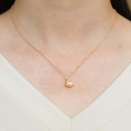 Golden Necklace for Women Virgin Mary Angel Butterfly Necklace Sister New Mom Friendship Necklace Birthday Christmas Gift - style: Swan
