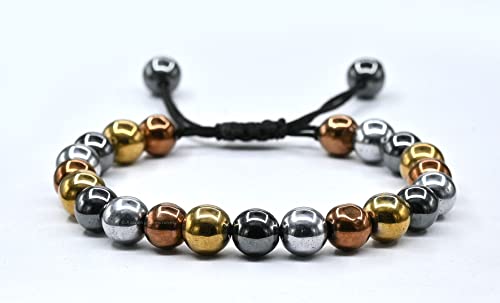 Amazing Gemstone Smoking Cessation Bracelet - Multi Hematite Bracelet Set for Men Women Healing Calming Anxiety Stress Relief Gifts (Adjustable) - color: Smoking Cessation