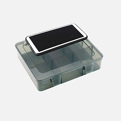 9 Grids Art Craft Supply Organizer Storage Containers, Compartment Storage Box with Removable Dividers for Jewelry, Beads, Buttons, Small Parts - size: 9 Grids 1 Pack