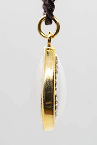 Artschatz Weekday Birthday Buddha Golden Colorful Thai Pendant, Amulet, Necklace, Charm, Sunday, Monday, Tuesday, Wednesday, Thursday, Friday, Saturday - style: Friday - Phra Ram Pueng “Contemplation”
