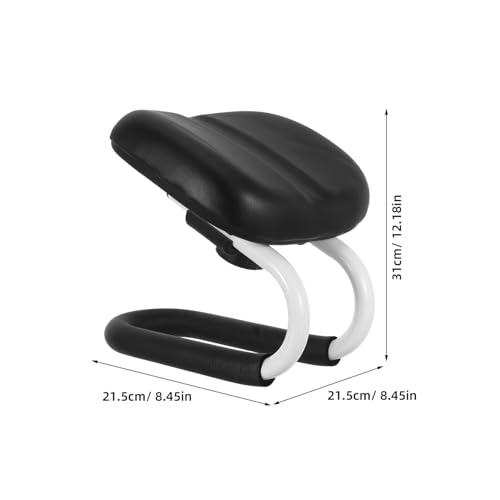 Bench and Stool with Adjustable Height, Black Non-Slip Cover, Portable Zen Prayer Chair for Mindfulness Practice and Sessions