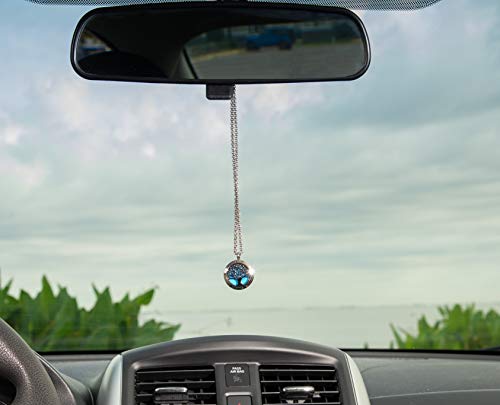 Wild Essentials 3 Necklace Set, Tree Of Life, Flower of Life, Sun Essential Oil Diffuser Necklace Stainless Steel Locket Pendants, 24 Inch Chains, 36 Refill Pads, Color Changing, Perfume Locket, Aroma