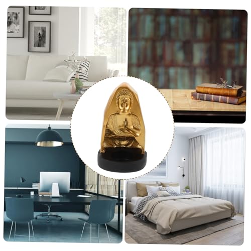 Resin Buddha Tealight Holder Candle Holder for Home Decor Meditation and Zen Spaces Creative Desktop Accent for Relaxation and Ambiance