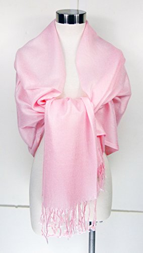 Tapp Collections™ Premium Pashmina Shawl Wrap Scarf - color: Soft Pink