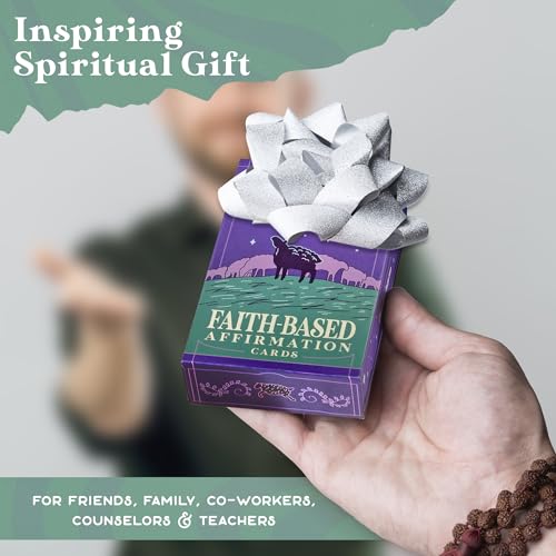 PURPLE CANYON Faith-Based Affirmation Cards – Daily Scripture & Prayer Cards with Bible Verses | Christian Gifts for Women’s Encouragement & Inspiration | 52-Card Deck - style: Faith-Based Affirmation Cards