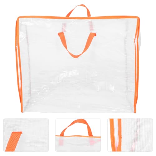 BESPORTBLE Transparent Storage Bag for Quilts Comforters and Clothes Large Capacity Organizer with Window and Zipper for Moving and Travel