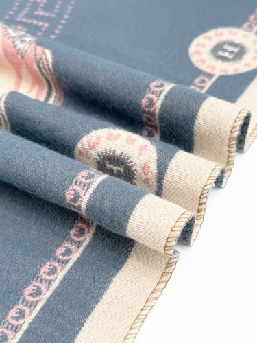 Women's Reversible Pashmina Shawl Wrap for Women Big Scarf Holiday Gifts - color: 09-indigo-pink