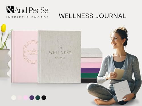 &And Per Se Wellness Journal, Self Care & Daily Journal for Women, Mental Health Planner with Habit Tracker, Diet & Goals, Undated, Gift-Ready (Original Beige) - color: A-Original Beige