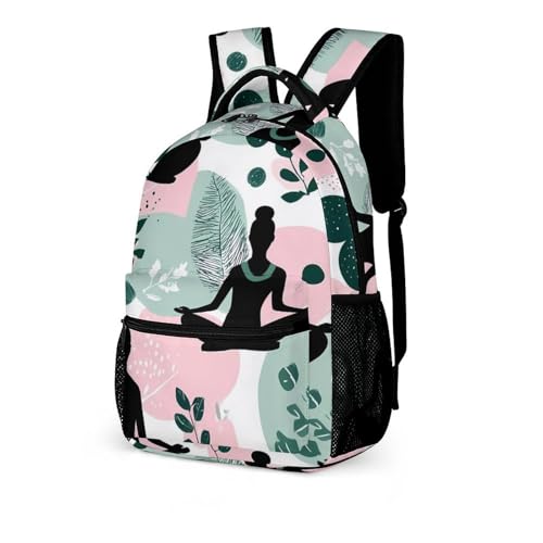 Meditation Yoga Nature Travel Backpack Casual Daypacks Lightweight Shoulder Bag with Pockets