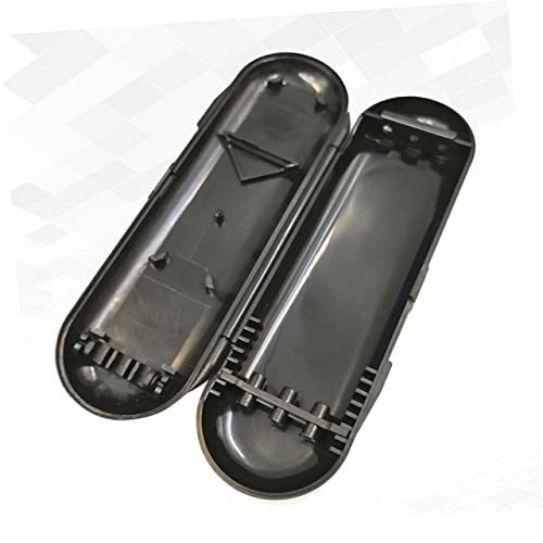 KOMBIUDA 2Pcs Portable Carrying Box Durable Plastic Storage Case for Lightweight and Compact Holder for Black
