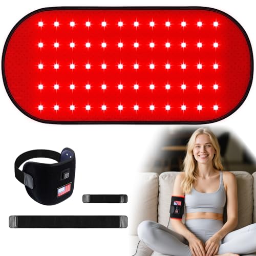 Red-Light-Therapy-for-Body,2026 Upgraded 4 Therapy Modes,30 Min Timer for Pain Relief,12.4"x 6.1"Dual Wavelength Infrared Red Light Pad for Home & Travel Use - size: 12.4" x 6.1"