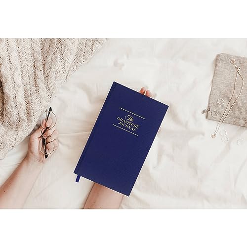 The Gratitude Journal - for More Mindfulness, Happiness, Positive Vibes, Affirmations, Productivity, and Self Reflection -Undated Daily Journal - color: Royal Blue