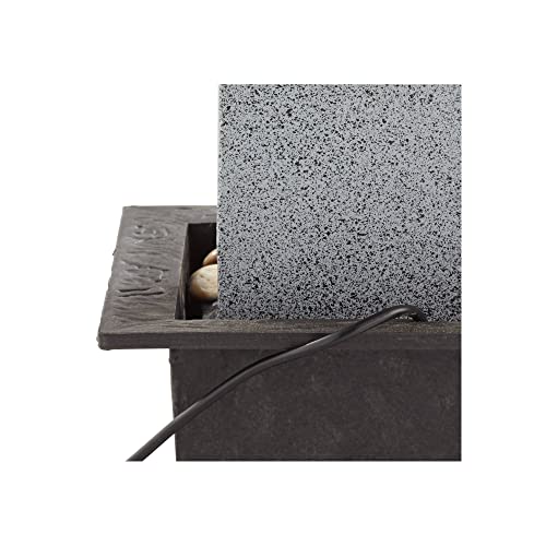 Meditating Buddha 11" High Small Zen Asian Indoor Decor Faux Stone Tabletop Fountain Bubbler Waterfall Water Feature for Desk Relaxation Bedroom Living Room Countertop Inside House - John Timberland