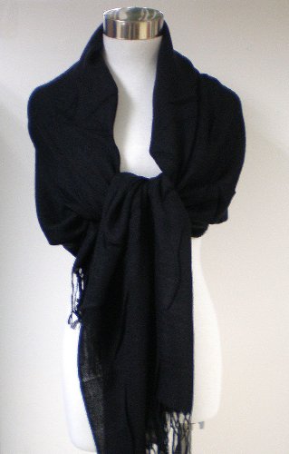 Tapp Collections™ Premium Pashmina Shawl Wrap Scarf - color: Black