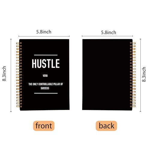 Hustle Definition Inspirational Notebook, Motivational Journal Gifts for Coworkers Women Men, Inspiring Work Spiral Notebooks 5.5x8.3 Inch - color: 21-explanation-notebook