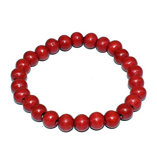COLORFUL BLING 4Pcs Classic Natural Sandalwood Bead Bracelet Strand Wood Tibetan for Men Women Meditation Buddhist Mala Prayer Jewelry - color: 8pcs