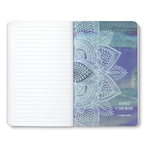 Compendium Softcover Journal – “Who looks outside, dreams. Who looks inside, awakens.”— A Write Now Journal with 128 Lined Pages, 5"W x 8"H - color: Outside Purple