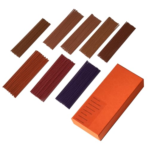 Mini Incense Sticks – Short 8-Scents Variety Set, 120 Natural Hand-Dipped Sticks (4" Long, 20-Min Burn) Clean-Burning Aromatherapy for Travel, Meditation & Daily Relaxation